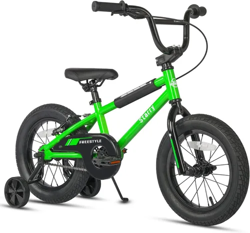 Miniatura 12 de cubsala Bicicleta para niños de 12, 14, 16, 18 pulgadas, estilo BMX, con ruedas de entrenamiento, freno para niños de 2 a 10 años, varios