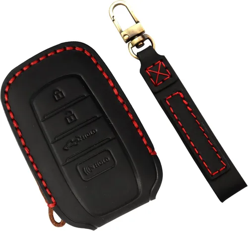 Miniatura 15 de Funda para Llavero para Accesorios Toyota Tundra 2022-2024 2025 2026, para Tacoma 2024 2025 2026 Cubierta de Llavero de Cuero, para Camry 2025 2026