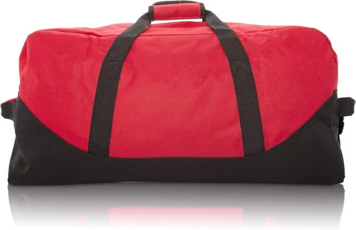 Miniatura 4 de Bolso deportivo Dalix Big Adventure. Bolso deportivo grande de lona para el gimnasio de 25 pulgadas, Rojo, XL