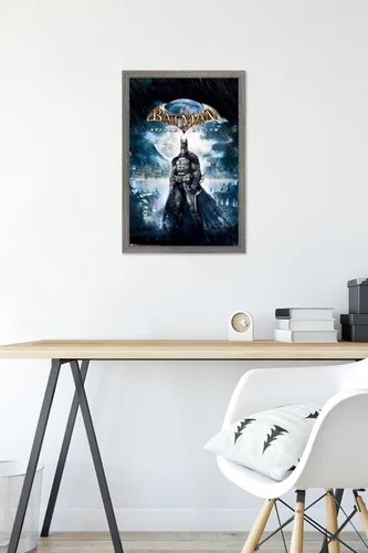 Miniatura 6 de Trends International DC Comics VIdeo Game - Arkham Asylum - Póster de pared de arte clave, 14.725 x 22.375 pulgadas, versión enmarcada de madera