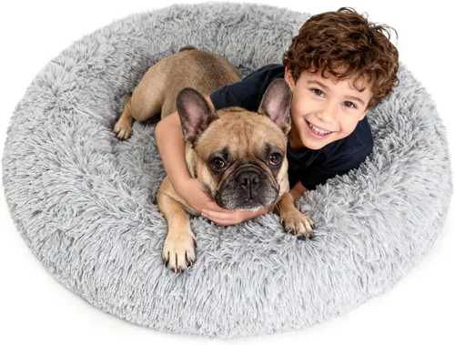 Miniatura 10 de Premium Donut Dog Bed,Dual Memory Foam Orthopedic Beds for Large Sized Dogs,Thick Cooling Gel Fluffy Calming Pet Couch with Removable Waterproof