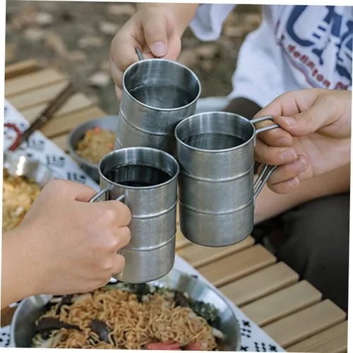 Miniatura 5 de Taza de agua deportiva - Taza de acero inoxidable a prueba de fugas para acampar Fitness uso diario
