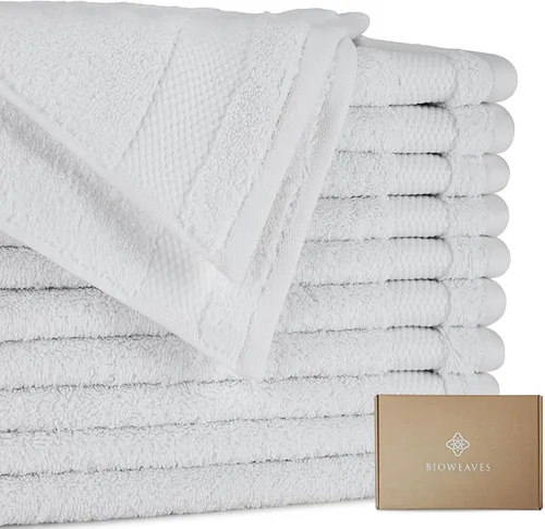 Miniatura 20 de BIOWEAVES 100% Algodón Orgánico 700 GSM Suave Juego de Toallas Premium de 6 Piezas Certificado GOTS, 2 Toallas de Baño, 2 Toallas de Mano y 2 Paños