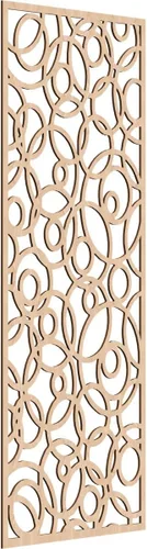 Miniatura 164 de Latrobe Paneles de pared decorativos de madera con calado, 9 3/8 pulgadas de ancho x 24 3/8 pulgadas de alto x 3/8 de alto, roble rojo rojo (Red Oak)