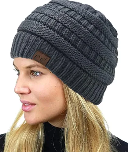 Miniatura 264 de C.C Trendy Warm Chunky Soft Stretch Cable Knit Beanie