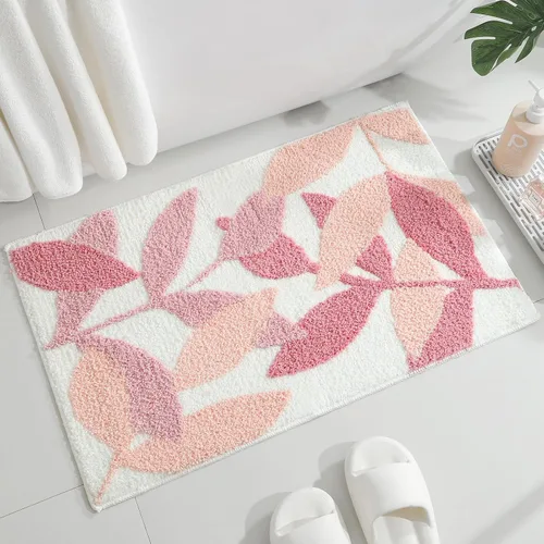 Miniatura 12 de Gibelle Alfombra de baño azul, antideslizante, fuerte y absorbente de agua, tapete de baño de microfibra de felpa, lavable a máquina, tapete