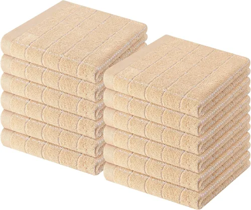 Miniatura 27 de Homaxy Paños de cocina 100% algodón de felpa, toallas de cocina ultra suaves y absorbentes para la cocina, adecuadas para secar y lavar platos