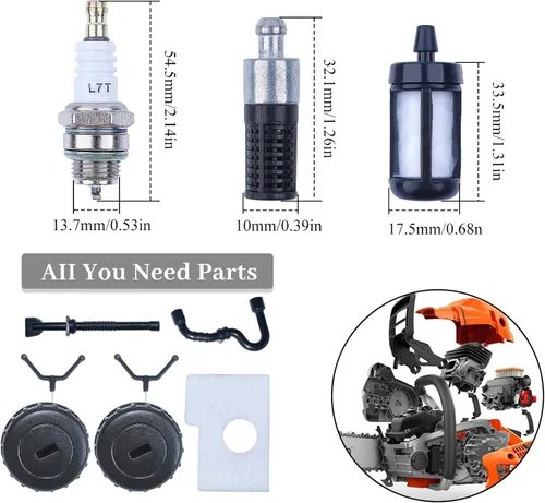 Miniatura 2 de Kit de manguera de filtro de combustible de aire para STIHL MS180 MS 180 018 piezas de motosierra