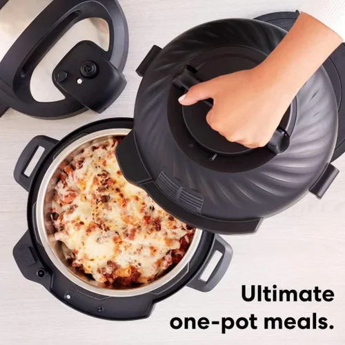 Miniatura 8 de Instant Pot Duo Crisp 11 en 1 - Combo de freidora de aire y olla a presión eléctrica con tapas multicocina que fríe, vaporiza, cocina lenta