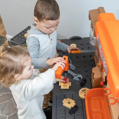 Miniatura 7 de Step2 Pro Play - Taller Infantil de Juegos con Banco de Herramientas, Banco de Herramientas para Interior/Exterior para Niños, Juego Interactivo
