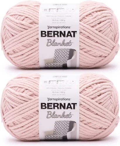 Miniatura 73 de Bernat - Estambre para mantas súper esponjoso acrílico, 2 paquetes de 300g/10.5 onzas, #6, chenilla gruesa de peso pesado para tejer y crochet