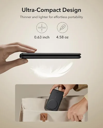 Miniatura 8 de ESR Estación de Carga 3 en 1 para Apple, Cargador Certificado para Apple Watch, Soporte de Cargador MagSafe de 15W para iPhone, Cargador de Viaje