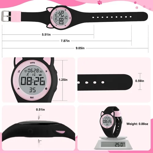 Miniatura 6 de BEN NEVIS Kids Watch, Digital Watch for Boys Girls, Sport Watch with Fitness Tracker, Alarm Clock, Stopwatch, No App and Waterproof, Watch for Kids