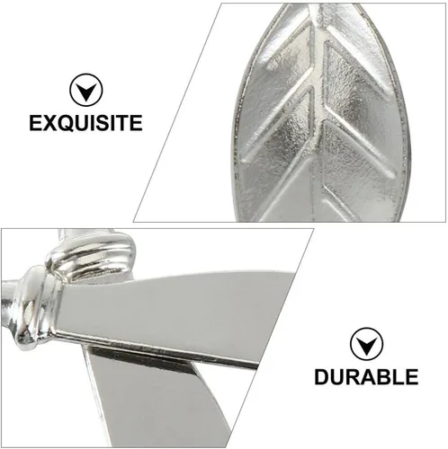 Miniatura 6 de Kichvoe Juego de 3 espátulas de queso de aleación de zinc para untar, utensilios de cocina portátiles para uso doméstico y restaurante, 4.80 x 0.78