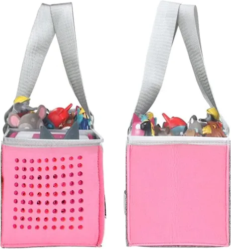 Miniatura 3 de Bolsa de transporte para reproductor de audio Toniebox Starter Set, estuche organizador de fieltro para almacenamiento del Tonie Starter Set Rosa
