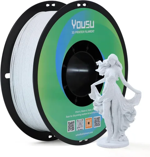 Miniatura 36 de Yousu filamento PVA de 1.75mm, filamento de soporte soluble en agua para impresora 3D, 0.5kg, PVA natural, se ablanda en temperatura de agua