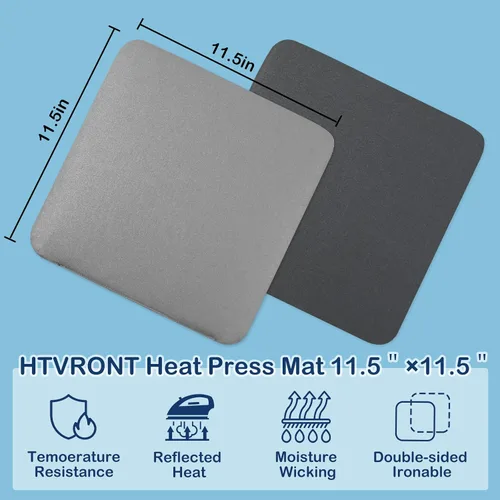 Miniatura 4 de HTVRONT Alfombrilla de prensa térmica compatible con máquina de corte Cricut, almohadilla de prensa de calor de 11.5 x 11.5 pulgadas