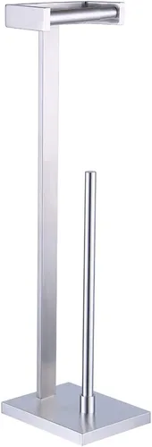 Miniatura 10 de GERZWY Baño libre titular de papel higiénico titular de papel higiénico para baño SUS 304 acero inoxidable, negro mate DZY005-BK