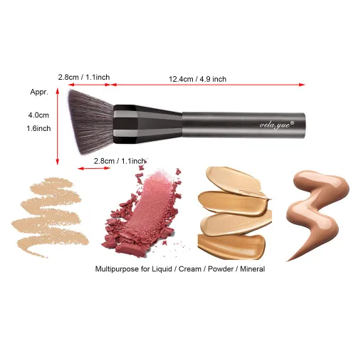 Miniatura 5 de Brocha de maquillaje en ángulo para base de polvo