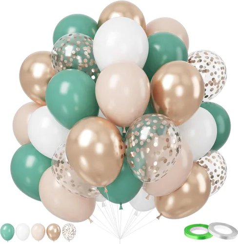 Miniatura 7 de Globos arcoíris, 12 pulgadas 50 unidades, multicolor, globos arcoíris azul celeste verde amarillo naranja rosa intenso, de látex, para cumpleaños