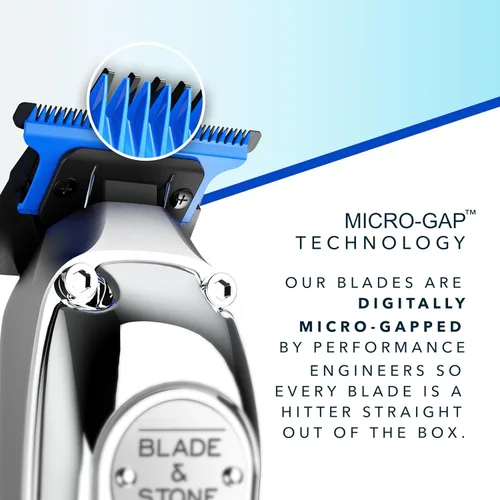 Miniatura 5 de Blade & Stone Cortadora de pelo profesional para hombres PT301 Hoja Diamond-S Tecnología Micro-Gap Motor duradero de 7200 RPM, todo metal