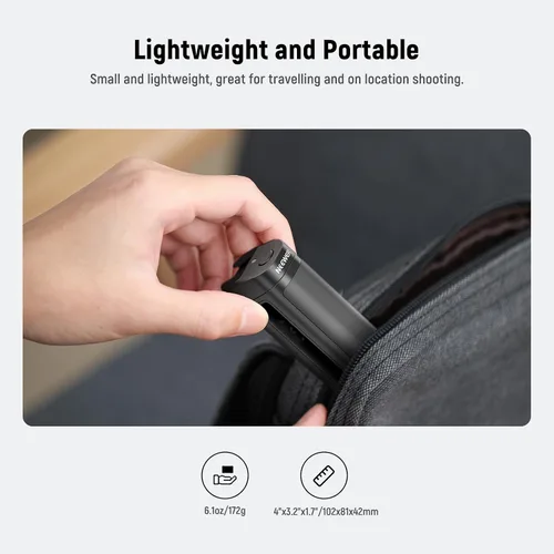 Miniatura 8 de NEEWER - Empuñadura lateral con botón de control remoto inalámbrico y disparador de obturador para jaula de video de smartphone, 2 adaptadores
