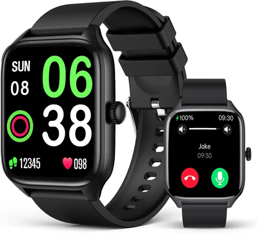 Reloj inteligente para hombres y mujeres, reloj GPS de 1.96 pulgadas con más de 120 modos deportivos, presión arterial/frecuencia cardíaca/oxígeno