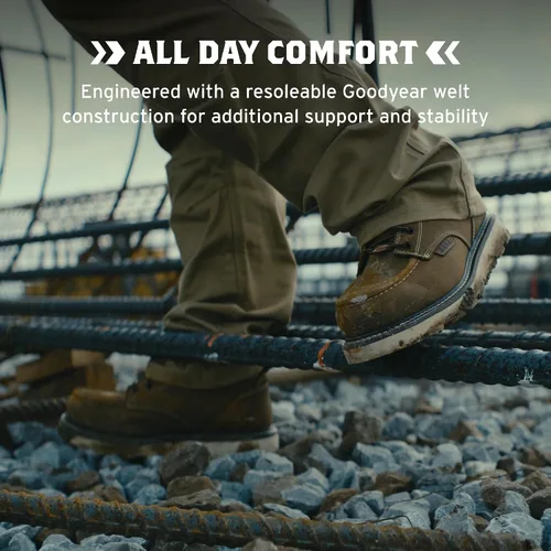 Miniatura 4 de BRUNT Marin Welted (Soft Toe) - 6" Waterproof Moc Toe Wedge Work Boot - Goodyear Welt Construction - EH & ESR Rated - Oil & Slip Resistant