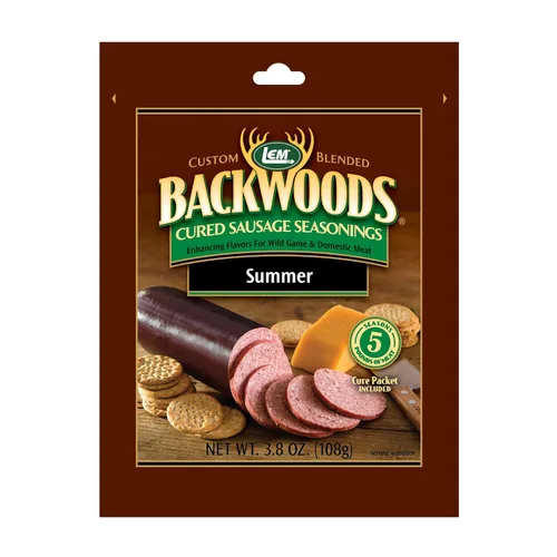 Miniatura 15 de LEM Products Backwoods Bratwurst – Salchicha curada con condimento, ideal para caza silvestre y carne doméstica, sazona hasta 25 libras de carne