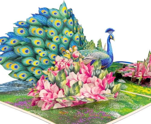 Miniatura 10 de 3D Popup Card of Cardinal Bird Couple, Paper Art & Handicraft, Greeting Card, Birthday, Anniversary, Christmas, Mothers Day, Fathers Day Card