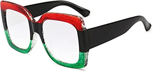 Miniatura 9 de Lentes de lectura para mujer, marco elegante, diseño cuadrado de gran tamaño, lentes de lectura para mujer