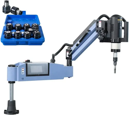 US Stock M3-M16 Máquina de roscado eléctrica Tapper Universal Brazo de roscado con 375rpm 47.244 in Brazo flexible Máquina de roscado incluido 9pcs