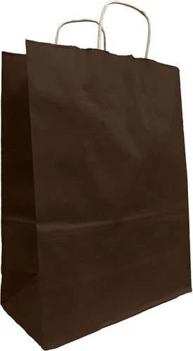 Miniatura 5 de 15 bolsas de papel kraft grandes de color beige y blanco de Estados Unidos (13 pulgadas de alto x 10 pulgadas de ancho x 5 pulgadas de escudo) (OAT)