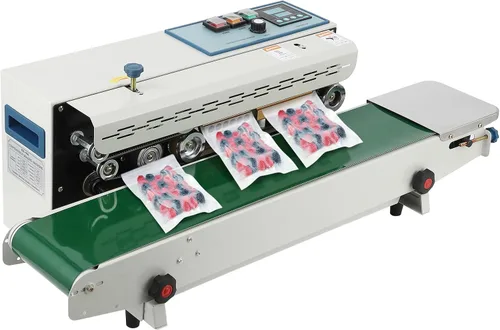 Miniatura 8 de Takywep Sellador de banda continua FR900K - Sellador horizontal automático de 110 V con control de temperatura digital para bolsas de plástico
