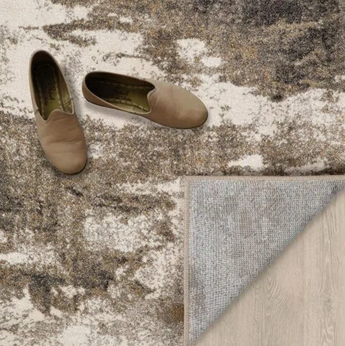 Miniatura 9 de LUXE WEAVERS Lagos Collection - Alfombra de área abstracta beige de 5 x 7 pies