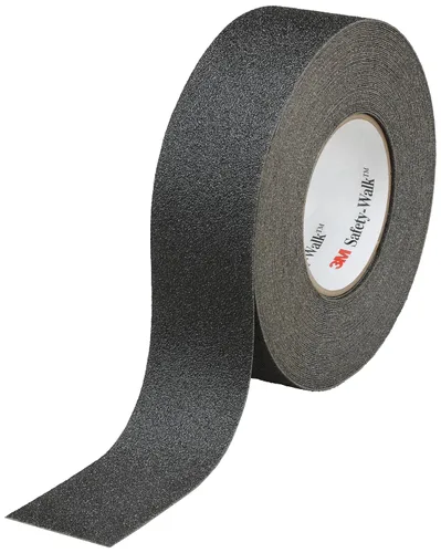 3M Safety-Walk Cintas y peldaños antideslizantes de uso general 610, negro, 0.75 pulgadas x 60 pies, rollo, 4/estuche