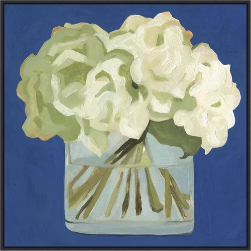 Miniatura 14 de Amanti Art Lienzo enmarcado para pared, 16 x 16 pulgadas, hortensias blancas II por Emma Scarvey, lienzo enmarcado para pared, obras de arte