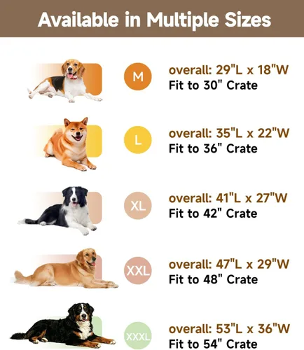 Miniatura 7 de Cama XXL para perros para jaulas, tapete de espuma de alta resistencia para perros grandes, lavable, antideslizante, 47 x 29 pulgadas, gris oscuro