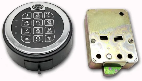 Miniatura 4 de Teclado digital electrónico con bloqueo de retardo de tiempo para caja fuerte, hasta 5 códigos de usuario, retardo de tiempo de 0 a 59 minutos