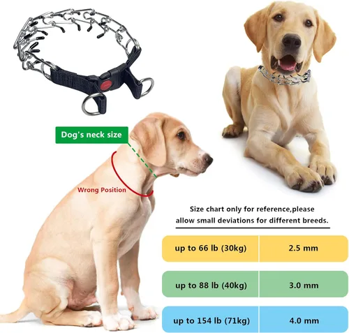 Miniatura 4 de Collar de entrenamiento para perros, collar de martingala para perros grandes, medianos y pequeños