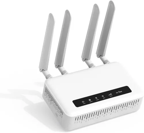 GL-X2000 (Spitz Plus) Puerta de enlace celular/Enrutador 4G LTE para hogar, RV, viajes por carretera, oficinas, CAT 12, enrutador Wifi 6, antenas