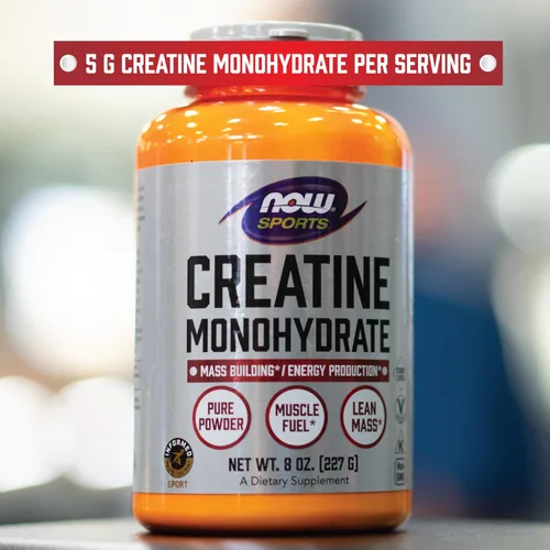 Miniatura 4 de NOW Foods Nutrición Deportiva, Polvo de Monohidrato de Creatina, Construcción de Masa*/Producción de Energía*, 8 onzas