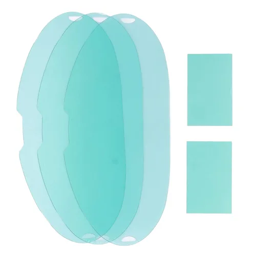 Lente de soldadura de repuesto para lente de visualización grande, 5 unidades, material sólido de policarbonato exterior, filtro de lente protector