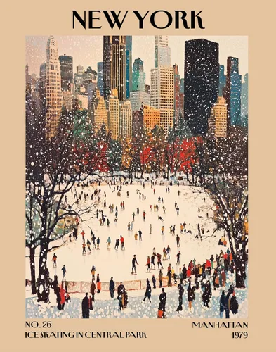 Miniatura 10 de K&L DESIGN CO. Impresión artística retro vintage de Nueva York, póster sin marco de 11 x 14 pulgadas, recuerdos de la ciudad de Nueva York, bonita
