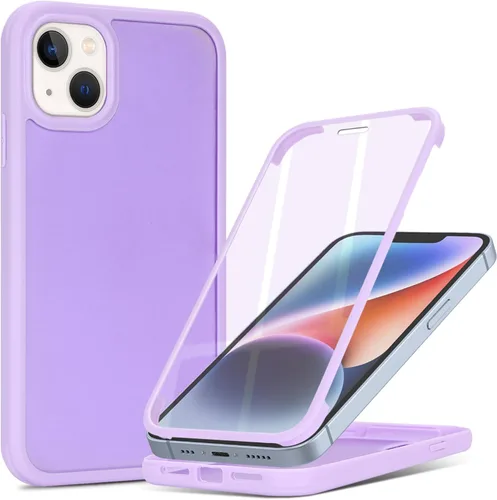 Miniatura 39 de Funda para iPhone 13 mini con protector de pantalla integrado y protección de cuerpo completo, para Apple iPhone 13 Mini, fundas para hombres, Rojo