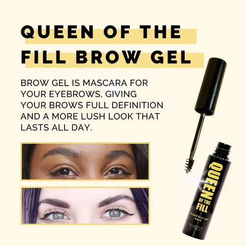 Miniatura 5 de Elizabeth Mott Queen of the Fill Gel tintado para cejas – Relleno de cejas, voluminizador y fijador – Define, da forma y cubre las canas – Marrón