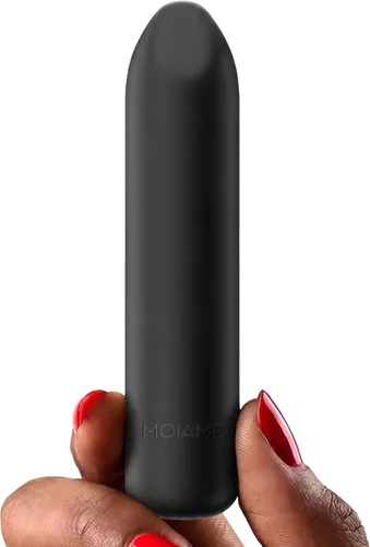 Miniatura 9 de MOIAME - Vibrador completamente de silicona para mujer, impermeabilidad IPX7, recargable, lápiz labial vibrador con punta angular, juguete sexual