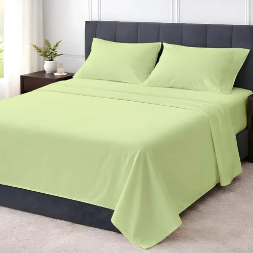 Miniatura 11 de Shreem Linen Juego de sábanas tamaño individual de 4 piezas, 1800 ropa de cama ultrasuave de lujo hotelera, transpirable y refrescante, bolsillos