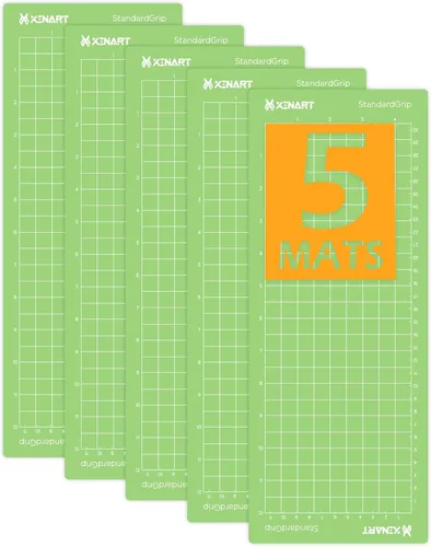Miniatura 6 de Xinart Alfombrillas de corte para Cricut Joy, 5 alfombrillas de 4.5 x 12 pulgadas (paquete de 3 ligeras + 2 unidades estándar), variedad