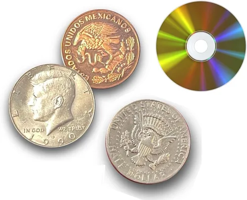 Ted's Sterling Magic Scotch and Soda Centavo Genuine US Half Dollar Coin Trick (Edición Premier)